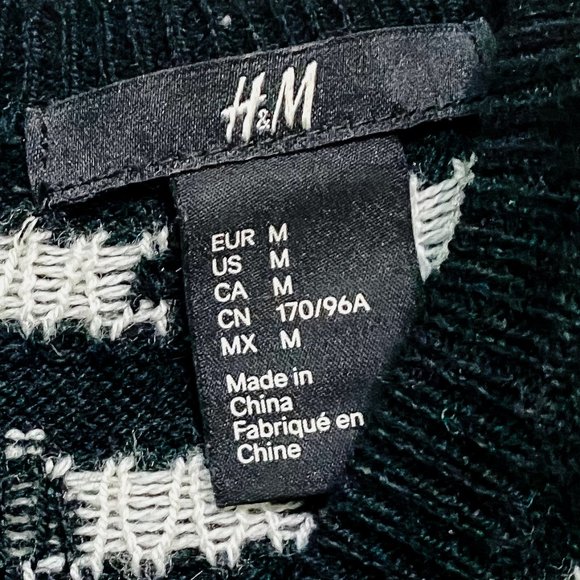 H&M Polka Dot Black And White Sweater - Picture 7 of 7